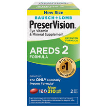 Load image into Gallery viewer, Bausch & Lomb PreserVision AREDS 2 Formula Supplement (210ct)