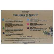 Load image into Gallery viewer, 21 Drops Essential Oil Therapy Organic Essential Oils Wellness Set