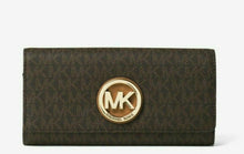 Load image into Gallery viewer, Michael Kors Fulton Flap Continental Wallet - Brown 32S7GFTE3B-200 New No Tag
