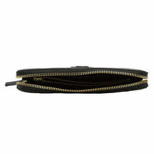 Load image into Gallery viewer, Tory Burch McGraw Zip Continental Black Pebbled Leather Wallet #41847 #2 (2763)
