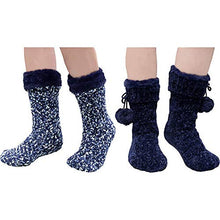 Load image into Gallery viewer, Jane & Bleecker 2 Pair Slipper Socks for Ladies