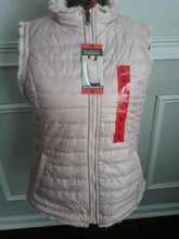 Load image into Gallery viewer, Nicole Miller Women’s Original Faux Fur Reversible Vest Medium M Blush New w/tag