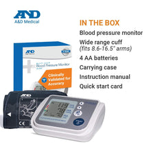 Load image into Gallery viewer, A & D Medical Upper Arm Blood Pressure Monitor with 4-User Memory (Model UA-767F)