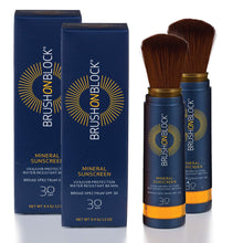 Load image into Gallery viewer, Brush on Block Mineral Sunscreen Powder, Broad Spectrum SPF30 2 Pack