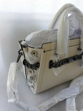 Load image into Gallery viewer, Coach 59091 Swagger 27 in Glovetanned Leather with Willow Floral Detail Chalk