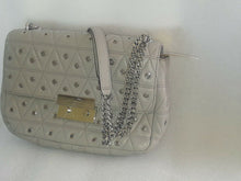 Load image into Gallery viewer, Michael Kors Sloan Studded Shoulder Bag Pearl Grey NWT