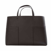 Load image into Gallery viewer, Tory Burch Block-T Triple Compartment Leather Tote Bag Black NWT
