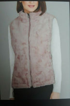 Load image into Gallery viewer, Nicole Miller Women’s Original Faux Fur Reversible Vest Medium M Blush New w/tag