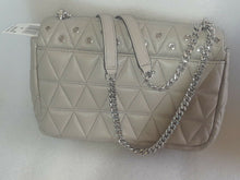 Load image into Gallery viewer, Michael Kors Sloan Studded Shoulder Bag Pearl Grey NWT