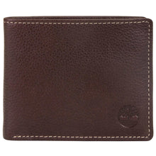 Load image into Gallery viewer, Timberland Genuine Pebble Leather Removable Passcase Wallet Brown NWT