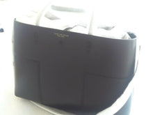 Load image into Gallery viewer, Tory Burch Block-T Triple Compartment Leather Tote Bag Black NWT