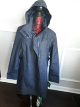 Load image into Gallery viewer, Kirkland Signature Ladies' Trench Rain Jacket Navy Blue XL New with tags