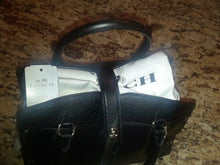 Load image into Gallery viewer, Coach 37779 Mercer Satchel 24 light gold black Grain Leather Satchel Bag