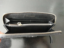 Load image into Gallery viewer, Tory Burch McGraw Zip Continental Black Pebbled Leather Wallet #41847 #2 (2763)