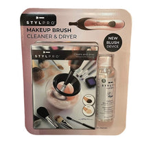 Load image into Gallery viewer, StylPro Makeup Brush Cleaner and Drier With Cleanser Liquid 5 fl oz