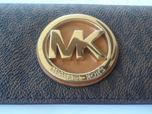 Load image into Gallery viewer, Michael Kors Fulton Flap Continental Wallet Brown 32S7GFTE3B200
