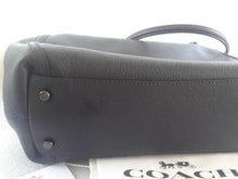 Load image into Gallery viewer, Used Coach Dark Navy Blue Pebbled Leather Turnlock Edie Womens Bag 36855