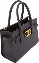 Load image into Gallery viewer, Tory Burch Women Satchel Purse Black Gemini Link Leather Small Tote New with tag