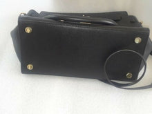 Load image into Gallery viewer, Michael Kors Studio Hamilton East West Satchel Leather Black No Tag