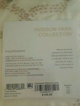 Load image into Gallery viewer, Hudson Park Collection Seed Stitch Trellis KING Duvet Cover +2 Shams Set Ivory