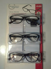 Load image into Gallery viewer, Design Optics by Foster Grant Jana Full Rim Plastic 3 Reading Glasses Open Box