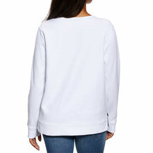 Load image into Gallery viewer, Nautica Women Long Sleeve Crewneck Shirt White Base Color Small NWT