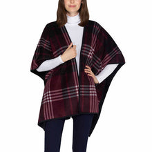 Load image into Gallery viewer, Ike Behar Womens Wrap With Sherpa One Size