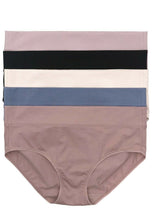 Load image into Gallery viewer, Felina, 5-Pack Pima Cotton Wide Waistband Hipsters