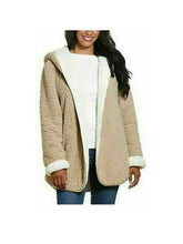 Load image into Gallery viewer, Weatherproof Ladies' Reversible Cozy Sherpa Hooded Jacket