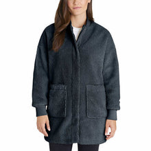 Load image into Gallery viewer, Eddie Bauer Women's Sherpa Fleece Parka Jacket. Green Small