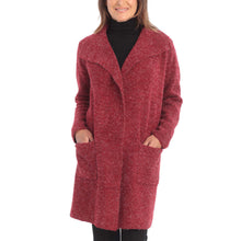 Load image into Gallery viewer, Joseph A Women's Open Front Pockets Drape Collar Soft Sweater Coat