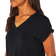 Load image into Gallery viewer, Banana Republic Women V-neck Roll Sleeve Tee Shirt