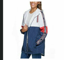 Load image into Gallery viewer, Tommy Hilfiger Women's Iconic Sporty Hooded Windbreaker Coat