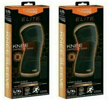Load image into Gallery viewer, Copper Fit Elite Knee Compression Sleeve L/XL Copper Infused 16-20", pack of 2