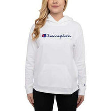 Load image into Gallery viewer, Champion Woman's Cotton Hoodie White Size Medium