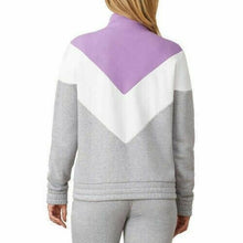 Load image into Gallery viewer, Fila Ladies' 1/4 Zip Pullover (Grey/Lavender/White, Large)