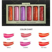 Load image into Gallery viewer, La Muse Deep Color Lip Balm Collection 6 Count
