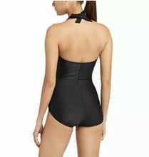 Load image into Gallery viewer, Cyn & Luca Women's Swim Set Halter One Piece Swimsuit Black XL