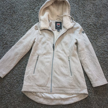 Load image into Gallery viewer, 1 Madison Expedition Ladies&#39; Knit Jacket Sherpa Lined Hood
