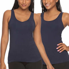 Load image into Gallery viewer, NoTag Felina Women&#39;s Cotton Modal Reversible Tank Top 4 Pack
