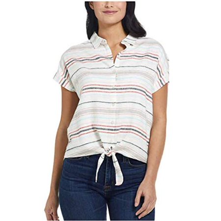 Weatherproof Vintage Ladies' Tie Front Top