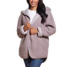 Load image into Gallery viewer, Weatherproof Ladies&#39; Reversible Cozy Sherpa Hooded Jacket
