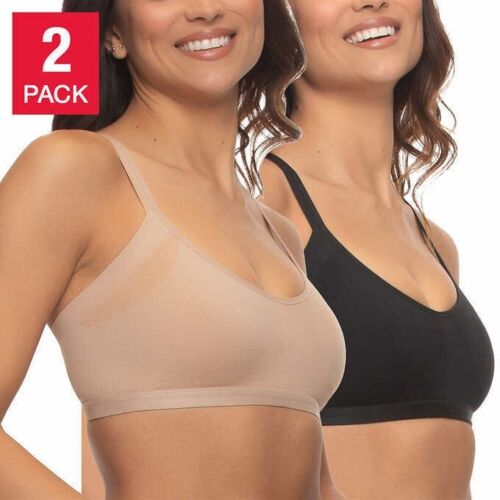 Felina Ladies' Side Smoothing Seamless Adjustable Bra 2 Pack