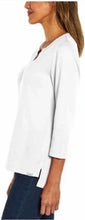 Load image into Gallery viewer, Orvis Ladies&#39; ¾ Sleeve Split Neck Top
