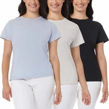 Load image into Gallery viewer, 32 Degrees Cool Women&#39;s Ultra Soft Cotton Tee 3 Pack
