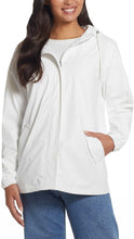 Load image into Gallery viewer, Weatherproof Vintage Ladies&#39; Rain Slicker Hooded Jacket
