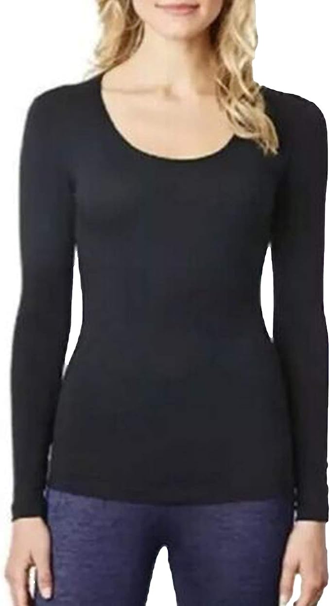 32 Degrees Heat Women's Long Sleeve Scoop Neck Shirt