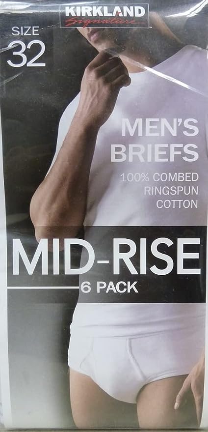 Kirkland Men's Cotton Briefs 6 pack