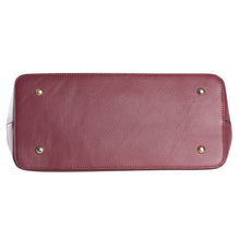 Load image into Gallery viewer, Hilary Radley Faye Satchel Leather Women&#39;s Handbag Bordeaux Red
