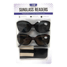 Load image into Gallery viewer, Icon Women's Reading Sunglasses Bifocals 2 Pack+Cases
